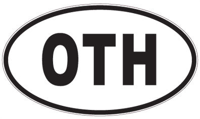 OTH - 3 Letter Initials Oval Sticker