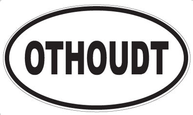 OTHOUDT - Oval Sticker