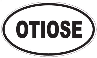 OTIOSE - Oval Sticker
