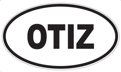 OTIZ - Oval Sticker