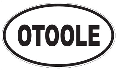 OTOOLE - Oval Sticker