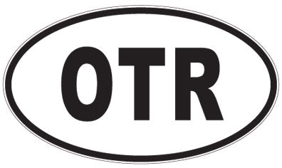 OTR - 3 Letter Initials Oval Sticker