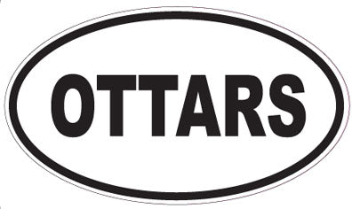 OTTARS - Oval Sticker