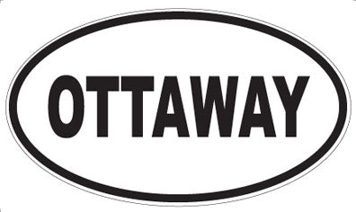 OTTAWAY - Oval Sticker