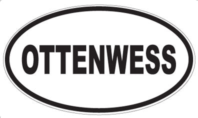 OTTENWESS - Oval Sticker
