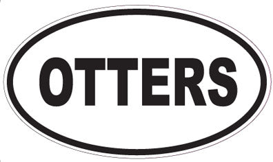 OTTERS - Oval Sticker