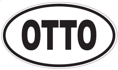 OTTO - Oval Sticker