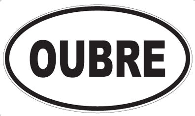 OUBRE - Oval Sticker