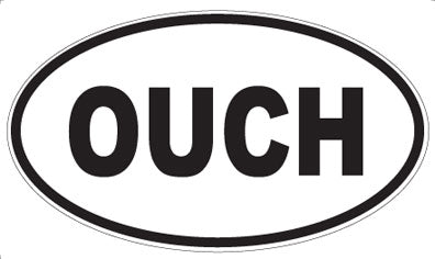 OUCH - Oval Magnet