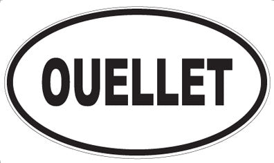 OUELLET - Oval Sticker