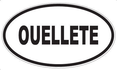 OUELLETE - Oval Magnet