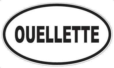 OUELLETTE - Oval Magnet
