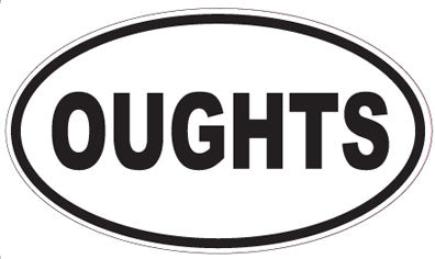 OUGHTS - Oval Sticker