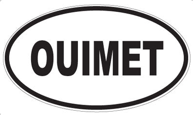 OUIMET - Oval Sticker
