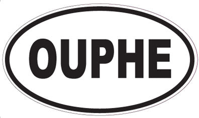 OUPHE - Oval Sticker