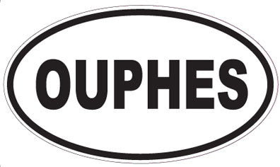 OUPHES - Oval Sticker