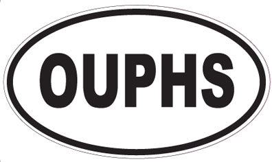 OUPHS - Oval Sticker