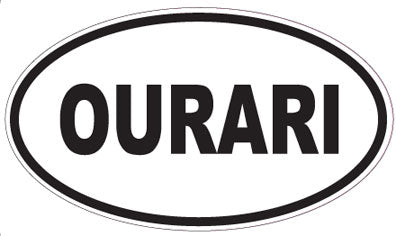 OURARI - Oval Sticker
