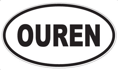 OUREN - Oval Sticker