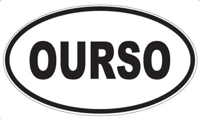 OURSO - Oval Sticker