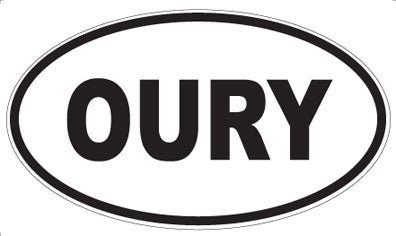 OURY - Oval Sticker