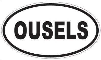 OUSELS - Oval Sticker