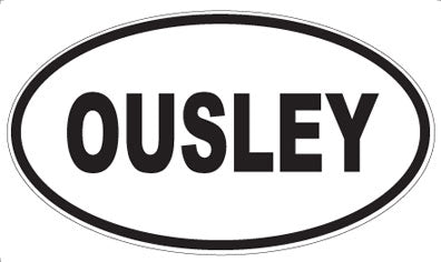 OUSLEY - Oval Magnet
