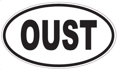 OUST - Oval Sticker