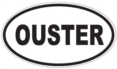 OUSTER - Oval Sticker