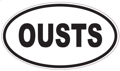 OUSTS - Oval Sticker