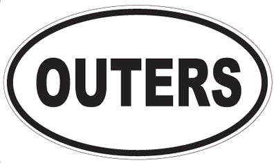OUTERS - Oval Sticker