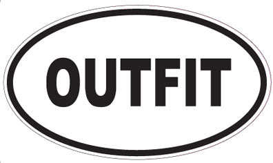 OUTFIT - Oval Sticker