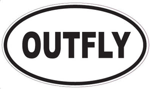 OUTFLY - Oval Sticker