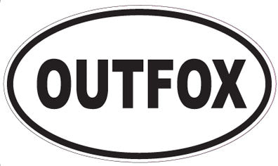 OUTFOX - Oval Sticker