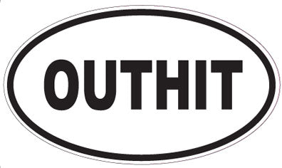 OUTHIT - Oval Sticker