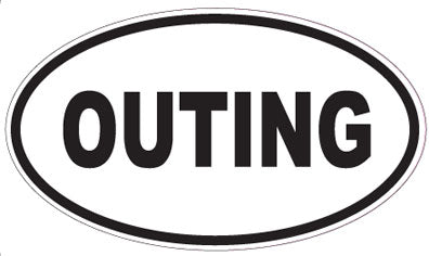 OUTING - Oval Sticker