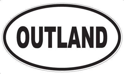 OUTLAND - Oval Sticker