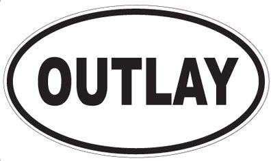 OUTLAY - Oval Sticker