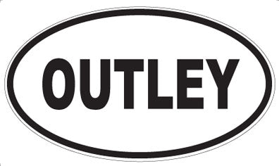 OUTLEY - Oval Sticker