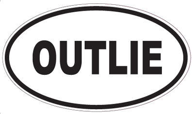 OUTLIE - Oval Sticker