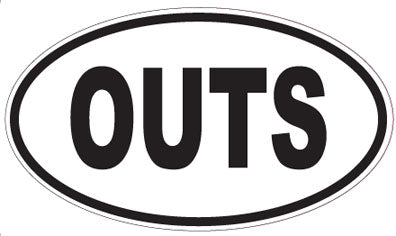 OUTS - Oval Sticker