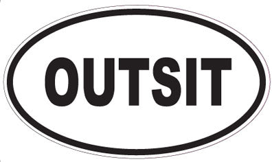 OUTSIT - Oval Sticker