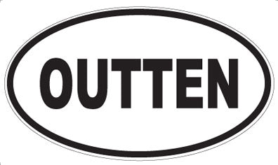 OUTTEN - Oval Magnet