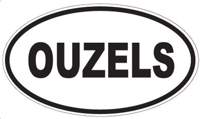OUZELS - Oval Sticker