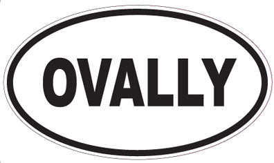 OVALLY - Oval Sticker