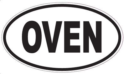OVEN - Oval Sticker