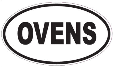OVENS - Oval Sticker