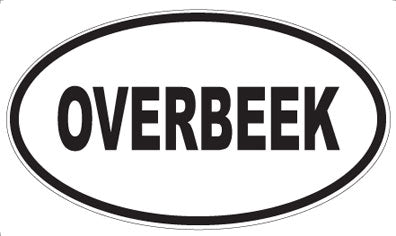 OVERBEEK - Oval Sticker