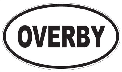 OVERBY - Oval Sticker