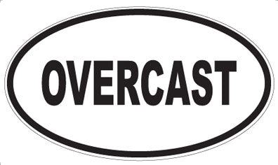 OVERCAST - Oval Magnet